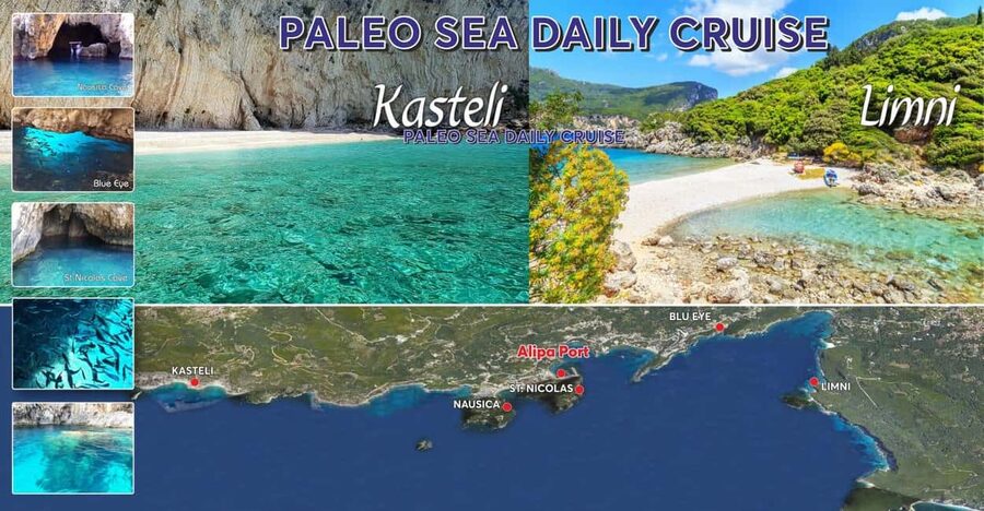 Paleokastritsa: Kasteli, Blue Caves, & Limni Beach Boat Trip - Kasteli: Boat Access Swimming and Why the Shore Can Be Tricky