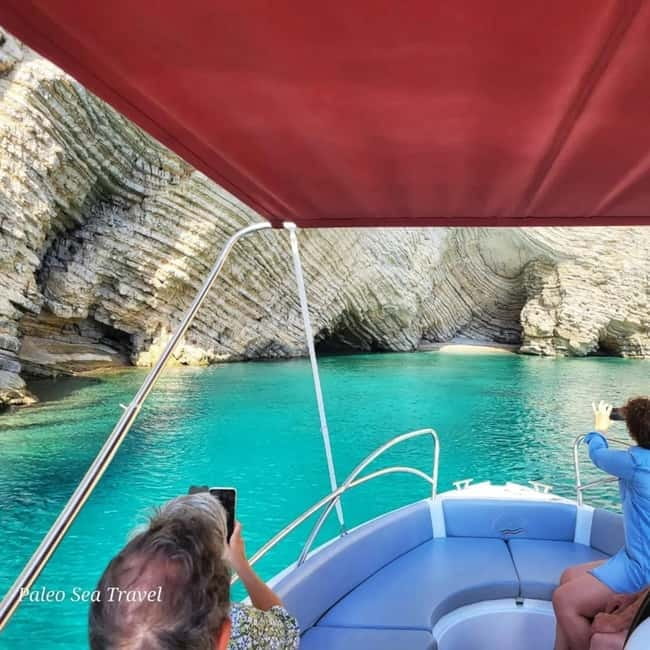 Paleokastritsa: Paradise, Yali Beach & Blue Caves Boat Tour - Skipper Andreas and the difference between driving and guiding