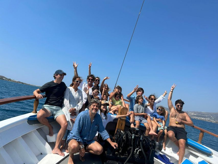 Paros Antiparos: Full-Day Boat Tour with Lunch & Drinks - Final swim at Faneromeni Bay: slower pace, calmer water