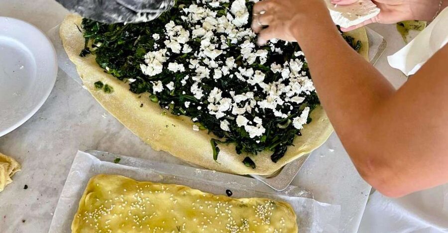 Paros: Greek Cooking Class with Full Meal - Meet the team in your Paros kitchen, Maria, Vivian, and the sous-chefs
