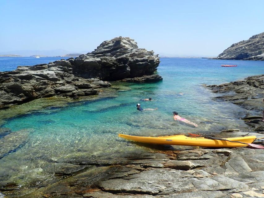 Paros: Sea Kayak Trip with Snorkeling and Snack or Picnic - Photos From the Guide, Without the Phone Stress