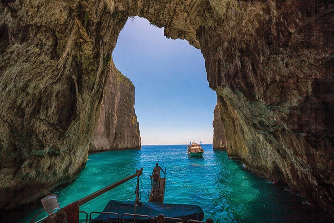 Paxos Antipaxos Blue Caves (Lakka Village) from Corfu - Corfu Old Town from the water, plus Mon Repos views