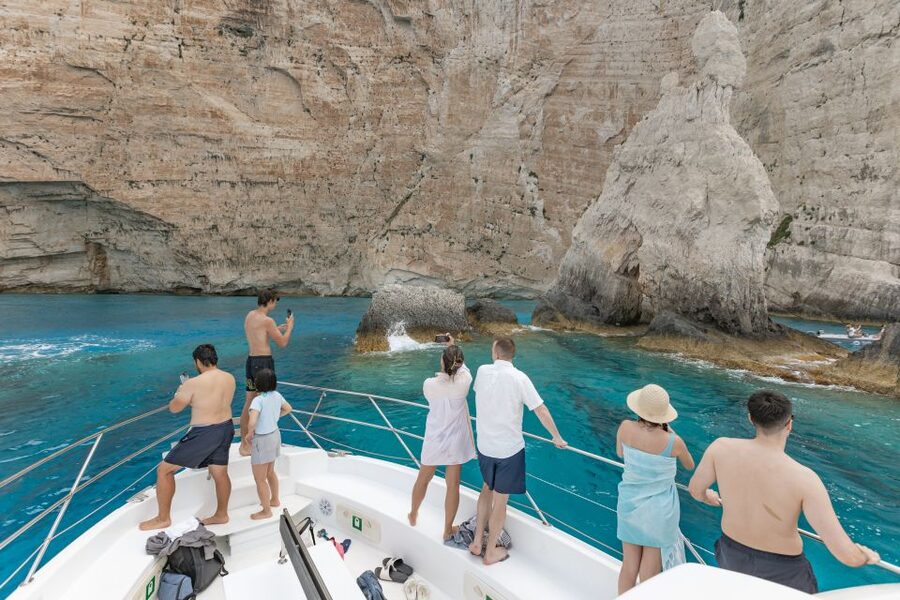 Porto Vromi: Shipwreck, Caves, & White Beach Swimming Cruise - Sfogio and White Beach: The Clear-Water Stops People Remember