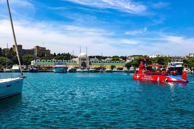 Poseidon Submarine At Mandraki Harbor - The 45-minute cruise route around Rhodes town