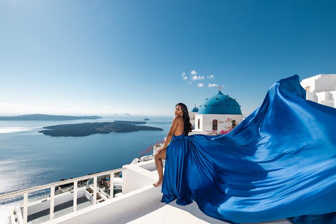 Premium Flying Dress Experience with Hotel Pick up & drop off - Hotel Pickup and the 9-seater Van to Imerovigli