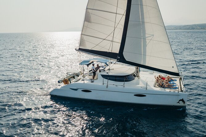 Private CATAMARAN daytrip - Lindos/ Rhodos with Lunch and drinks - Why this private Rhodes catamaran feels worth it