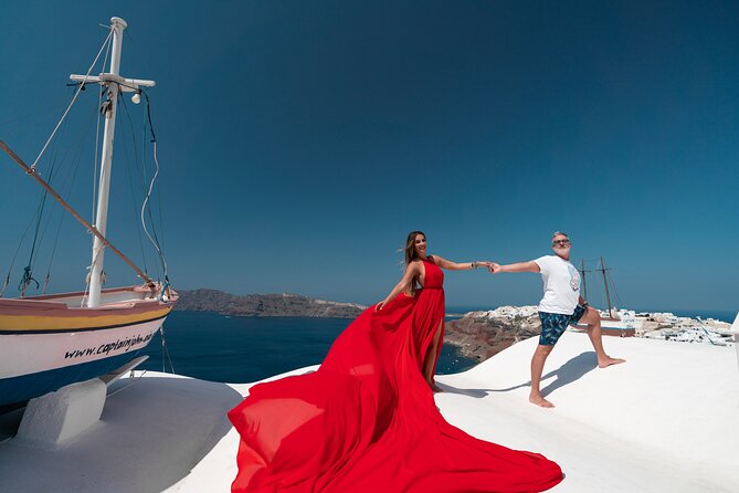 Private Flying Dress Photoshoot in Santorini - Price and Value: What $784.42 Buys for a Group