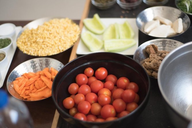 Private Santorini Cooking Class & Wine Tasting Tour - The lunch menu you should plan around (salty, sweet, and very Santorini)
