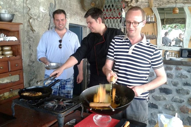 Private Santorini Cooking Class & Wine Tasting Tour - Wine tastings plus food instruction: why the combination works