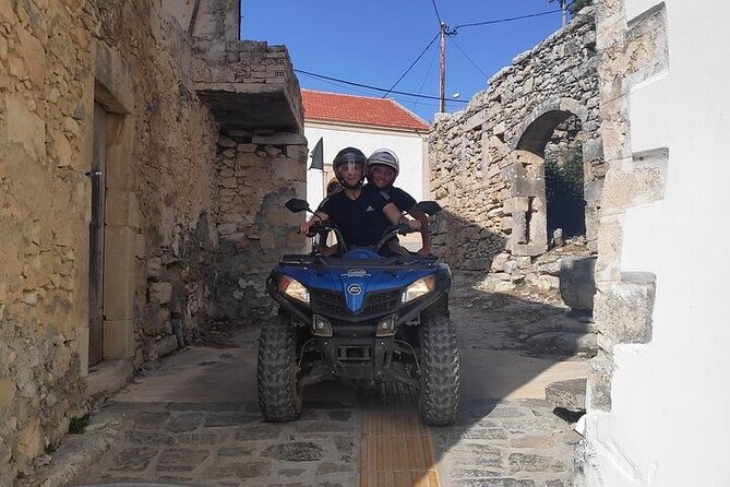 Quad ATV Safari from Georgioupolis Area - On the trail: mountains, hills, rivers, and tiny towns