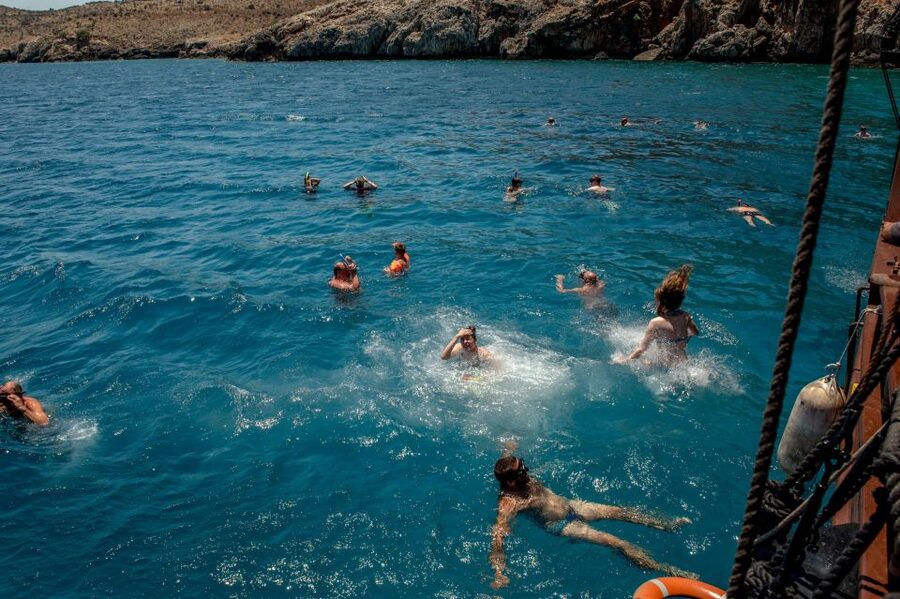 Rethymno: Mini Pirate Boat Cruise with Swimming Stop - Snack and water: good for a short cruise, not a full meal