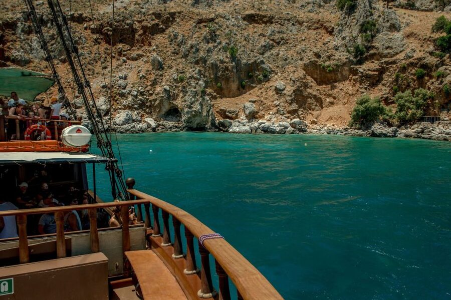 Rethymno: Pirate Boat Cruise with Swimming Stop - Lunch on board: Greek salad that actually fits the day