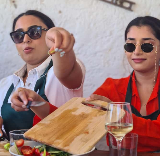 Rhodes: 1952 Farmhouse Cooking & Lunch with Unlimited Wine - The organic garden walk, plus olive-tree ambience