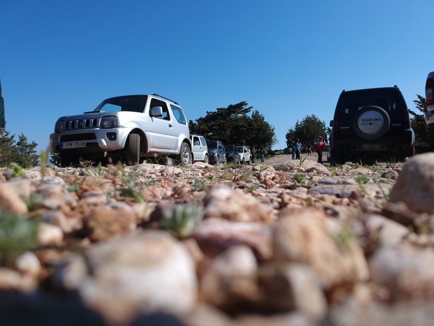 Rhodes: 4x4 Self-Drive Jeep Tour with Pickup in the North - Maritsa entrance, viewpoints, and the off-road ramp-up
