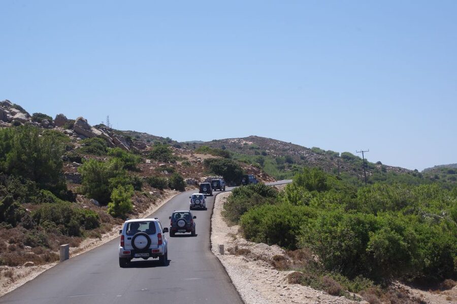 Rhodes: 4x4 Self-Drive Jeep Tour with Pickup in the North - Archipoli family farm: honey, souma, olive oil, sweets, and fruit
