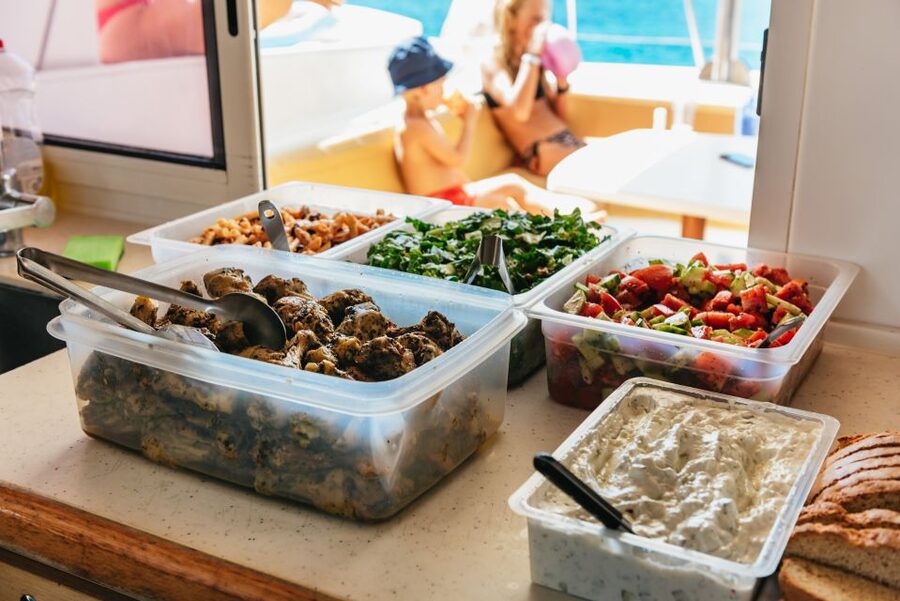 Rhodes: All-Inclusive Catamaran Cruise with Lunch and Drinks - Ladiko Bay: calm water time plus the best snorkeling payoff