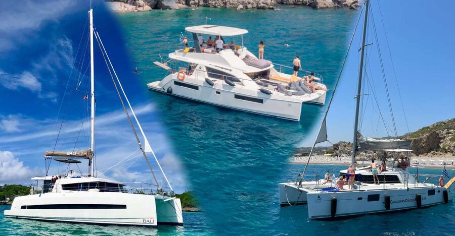 Rhodes: All-Inclusive Catamaran Cruise with Lunch and Drinks - Kalithea Bay and the last snorkel with time to relax