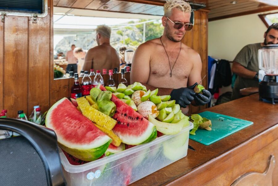 Rhodes: Anthony Quinn, Ladiko and Caves All-Inclusive Cruise - Afandou Bay and the Traganou Caves: Swim-Through Fun