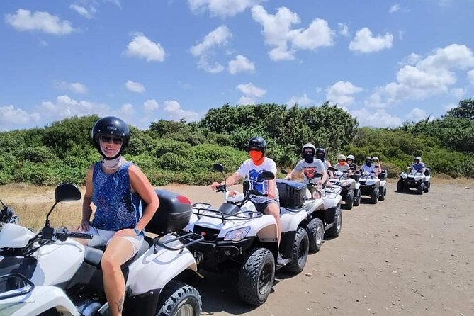 Rhodes ATV Quad Adventure Guided Tour 2 or 1 person on 1 Quad - The quad ride itself, from instructions to dust control