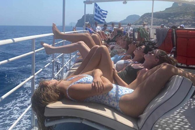 Rhodes Bay to Bay Swim Cruise-Greek Buffet w/wine included - Mandraki Port to Medieval Walls: the first hour of wow