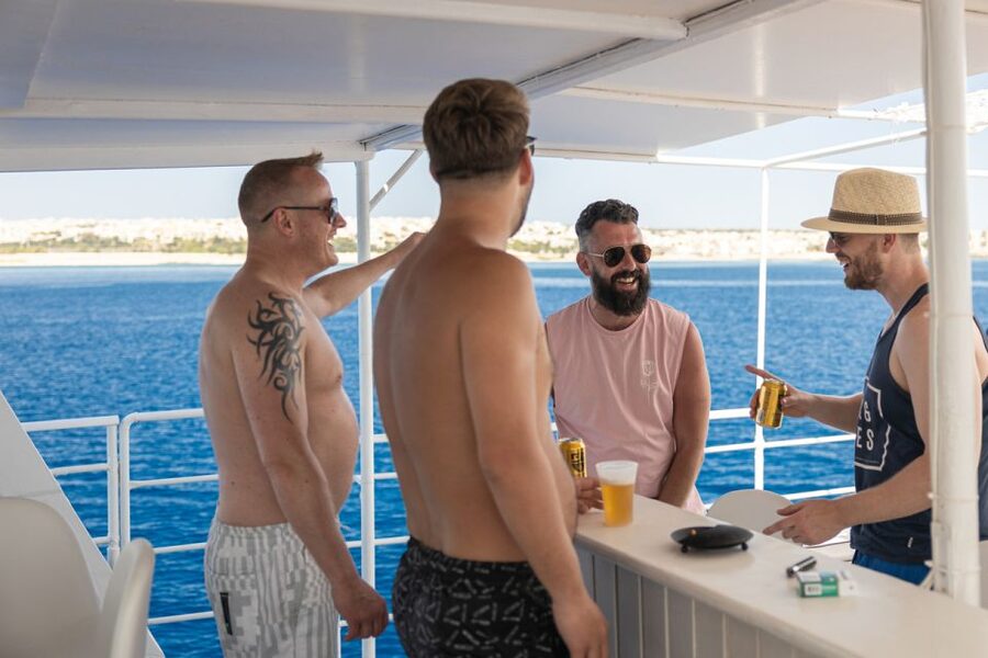 Rhodes: Bay to Bay Swim Cruise with Greek Buffet and Wine - The Greek Buffet and Wine: How to Make It Feel Like a Treat
