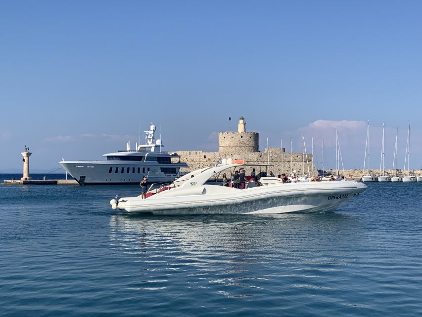 Rhodes: Beach Cruise with Swimming, Meal, & Unlimited Drinks - Anthony Quinn Bay: swimming, snorkeling, and lunch on the move