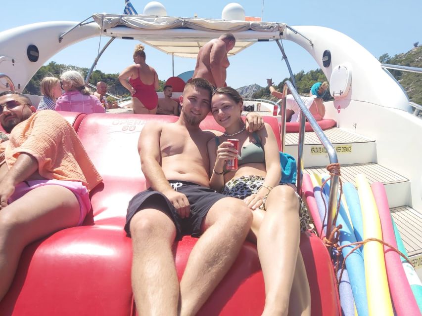 Rhodes: Beach Cruise with Swimming, Meal, & Unlimited Drinks - Drinks, music, and the feeling on board