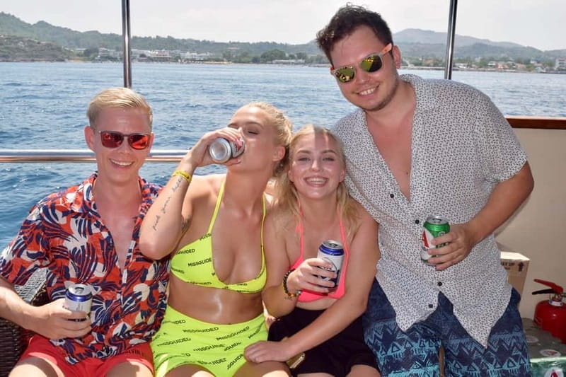 Rhodes: Boat Party Cruise with Live DJ - The onboard games: how they keep strangers from staying strangers