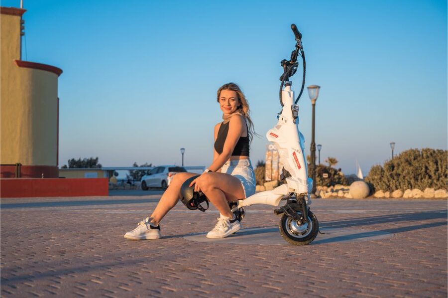 Rhodes: City Highlights and Medieval Town Trikke Tour - Rolling toward the windmills, medieval walls, and the big outside views