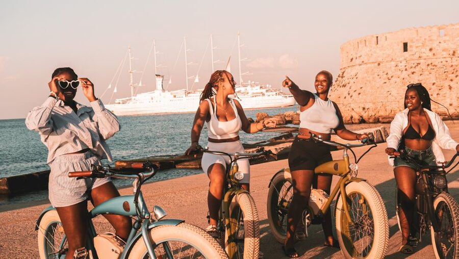 Rhodes: eBike Highlights Tour w/ Personal Photographer - Rhodes Town, Acropolis context, and making the sunset portion work for you