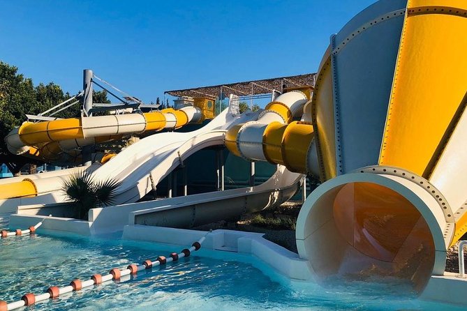 Rhodes Faliraki Water Park Admission Ticket - Black Hole and racing slides: speed, spirals, and group fun
