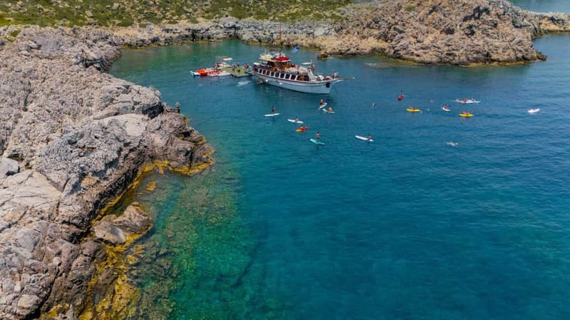Rhodes: Gulet Trip with Food, Drinks, SUP, Kayak & Swimming - Lunch onboard, unlimited drinks, and the snack rhythm that keeps you happy