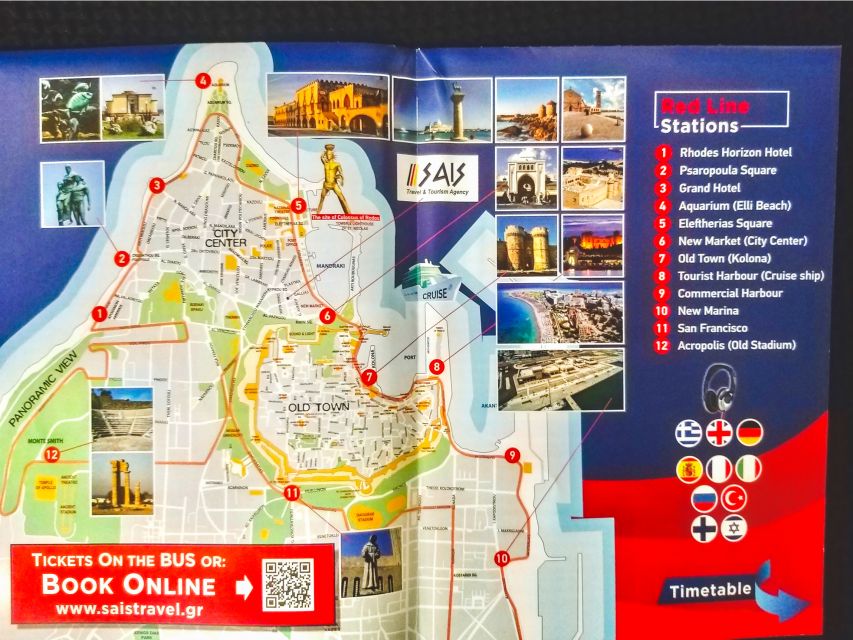 Rhodes: Hop-On Hop-Off Sightseeing Bus Tour - Old Town Rhodes and the Palace of the Grand Master Area