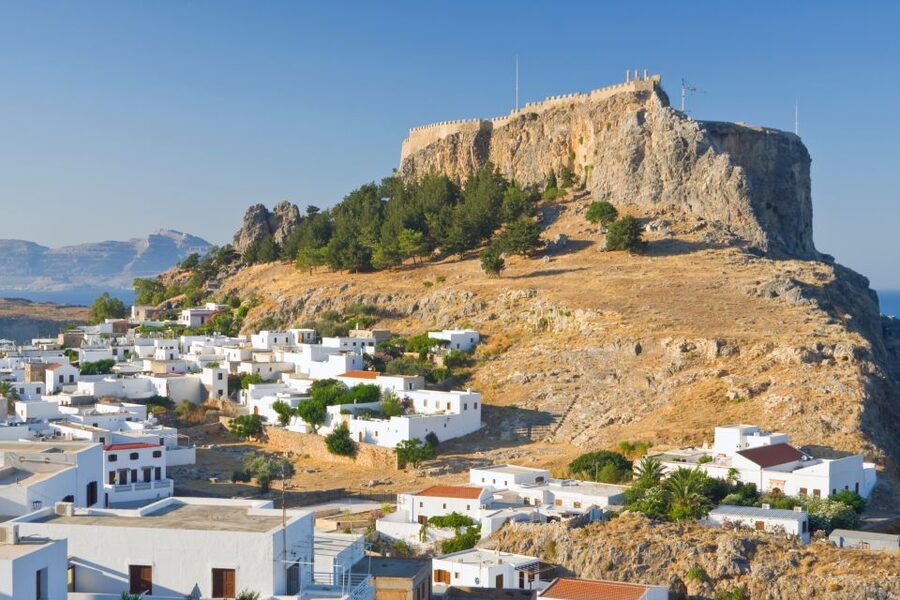 Rhodes: Lindos Acropolis Entry Ticket & Optional Audio Guide - Hellenistic Stoa and the Knights of St John: more than one kind of ruin