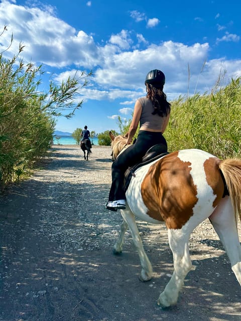 Rhodes: Seaside Horseback Riding Experience - Included Essentials: Helmet, Water, and Digital Photos That Actually Help
