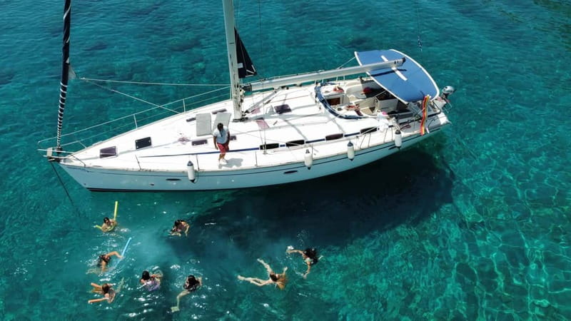 Rhodes: Sunset Catamaran Cruise with Snack, Fruits & Drinks - Elli Beach Stop: Sunset Photos Plus a Drink Break
