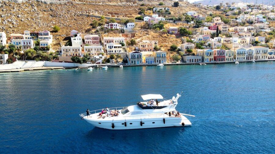 Rhodes: Symi Yacht Tour with Unlimited Drinks and Transfer - Rhodes to Symi: the transfer, check-in, and the choppy bits