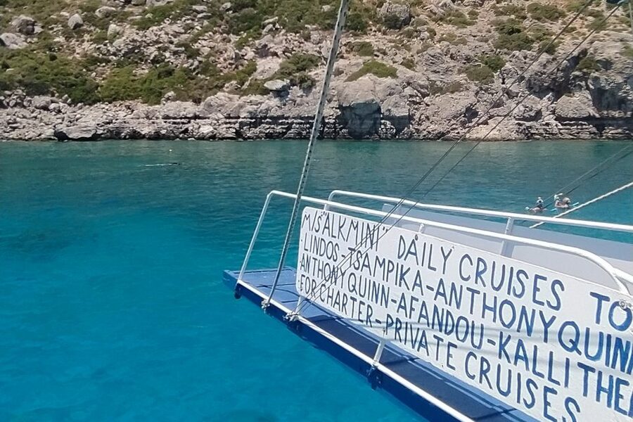 Rhodes Town: Anthony Quinn, Kalithea & Afandou Boat Cruise - The 6-Hour Rhythm: Lots of Water Time, Some Slow Sailing