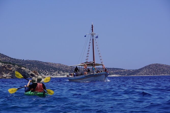 Rina Cave Sea Kayak Tour with Snorkeling and Picnic - Stop one at Kalantos Beach, where the day starts and you learn the rhythm