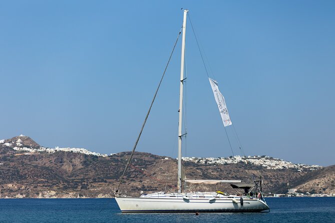 Sailing Boat Small Group Kleftiko and Sikia Cave West of Milos - Setting off from Adamas and building the story of the coast
