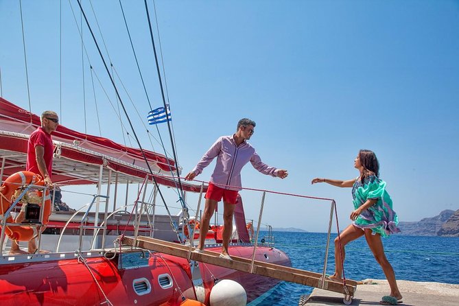 Sailing Catamaran Cruise in Santorini with BBQ, Drinks and Transfer - Boat Details That Actually Change Your Day