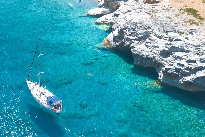 Sailing trip to the Top Coasts of Crete, Daily/Multi-day - Marmara Beach caves: when swimming turns into exploring