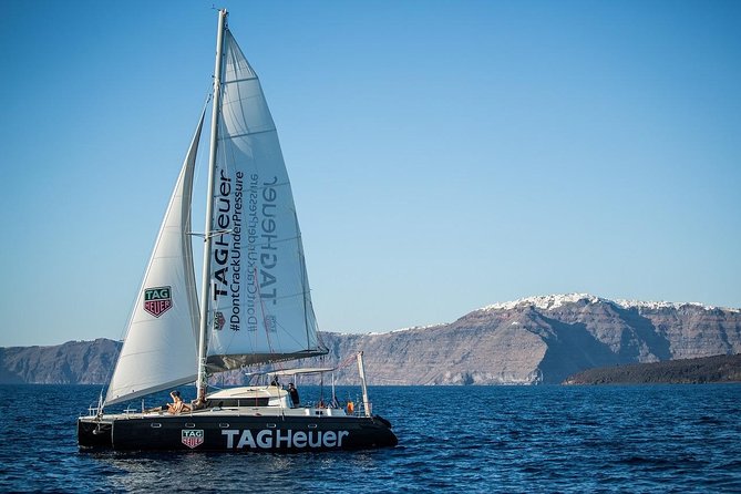 Santorini Adventurous Catamaran Experience with Snorkeling - Palea Kameni and the Volcano Sailaround: Scenic Breather Time