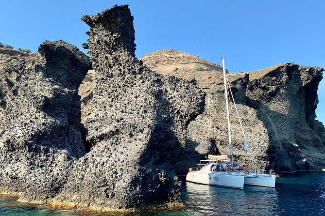 Santorini Caldera Gold Day Cruise with BBQ on board and Open Bar - Why this catamaran day cruise clicks in Santorini