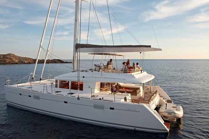 Santorini Catamaran Cruise with Greek Meal, Open-Bar and Sunset - Key Highlights at a Glance