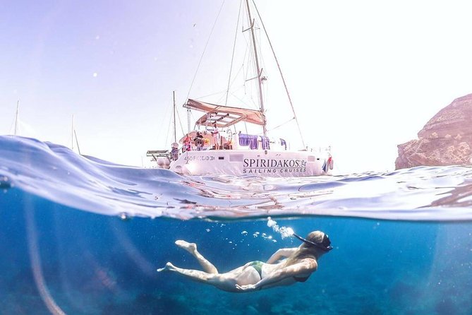 Santorini Classic Catamaran Cruise with BBQ, Drinks and Transfers - Group Size and Crew: Friendly, Helpful, and Built for Photos