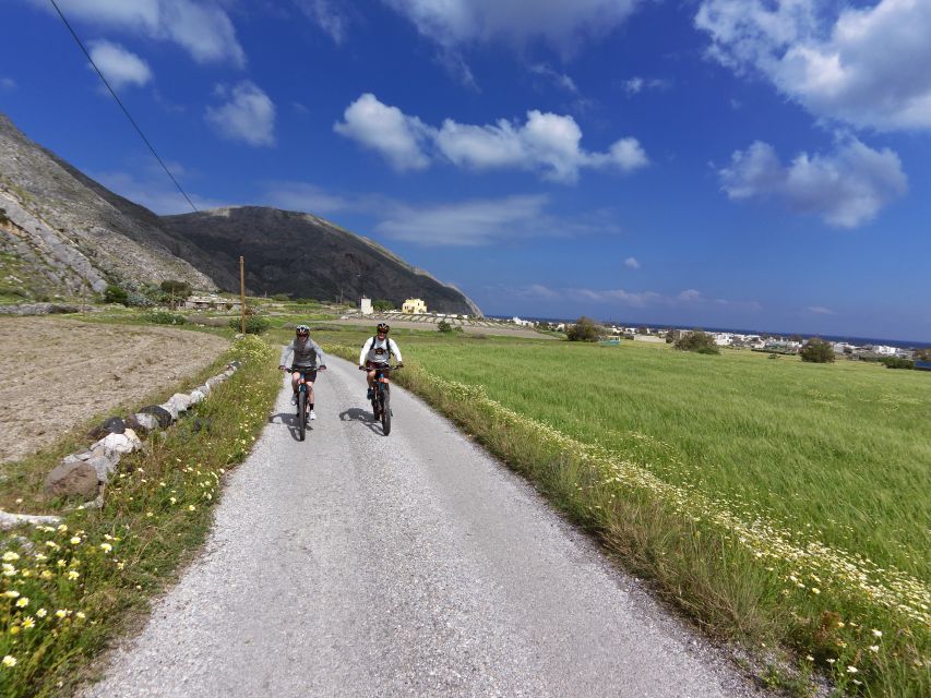 Santorini: Electric Mountain Bike Adventure - Megalochori wine roads and the Feggera balcony tasting