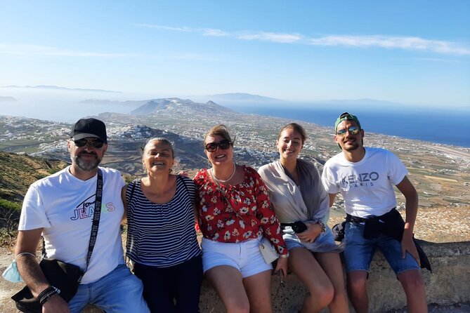 Santorini First-time Visitors Private Tour with Wine Tasting - Profitis Ilias monastery viewpoint: highest-peak views and monk-made local products