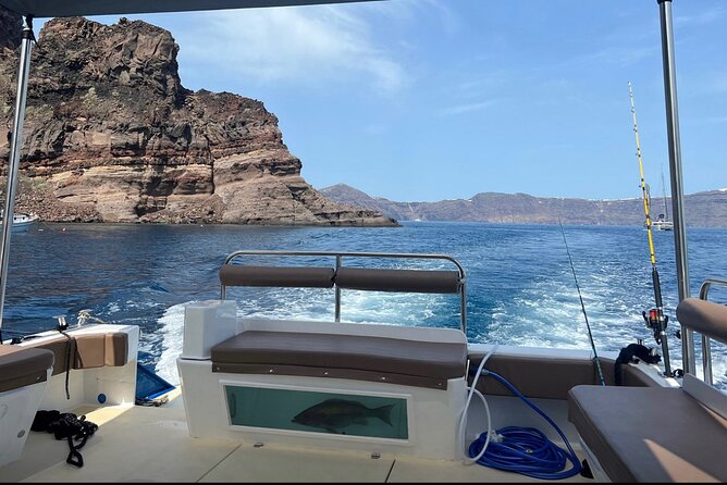 Santorini Fishing Private Cruise boat tour - BBQ, Snorkeling - Pirate Captains and Volcano Water, What You’re Really Buying