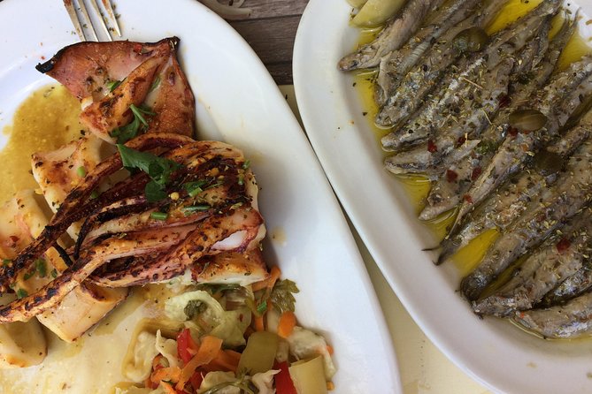 Santorini Food Tour: Fira Half-Day Small-Group Tour with Tastings - The Midday Tavern Meal: Caldera Views and the Real Lunch Break